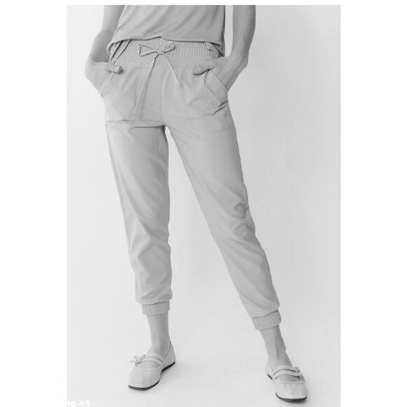 Albion Fit Jetsetter Jogger Brown Activewear Pants Women Sz M Petite - Picture 9 of 10